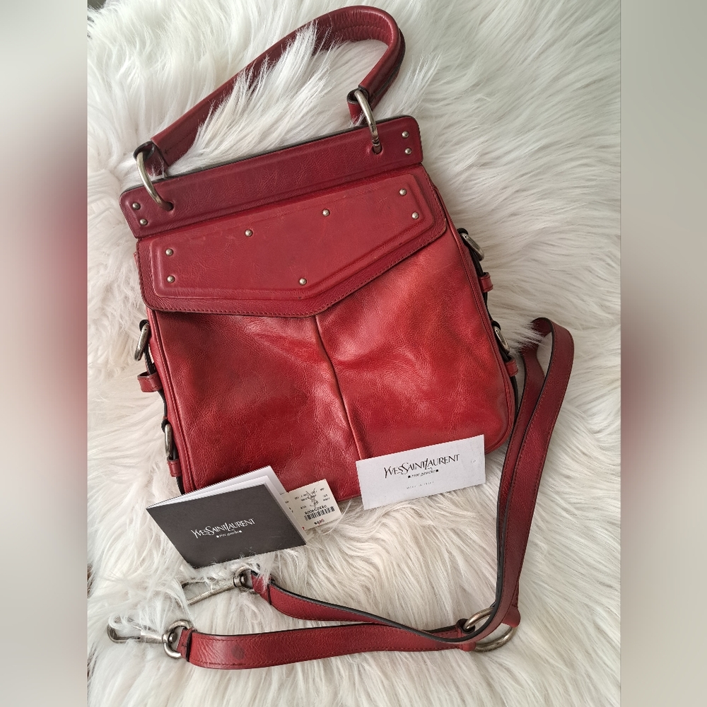 YSL authentic leather handbag